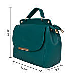 Vivinkaa Leatherette Flap Compartment Aqua Sling Bag