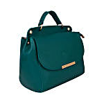Vivinkaa Leatherette Flap Compartment Aqua Sling Bag