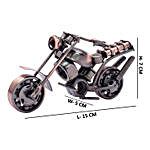 Copper Toned Premium Quality Metal Motor Bike Showpiece