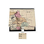 Multicoloured World Map Vintage Memo Pad