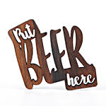 Put Beer Here Laser Cut Wooden Coasters- Set of 2