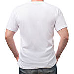 Personalised Awesome Dad White T-Shirt- Small