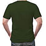 Personalised My Superhero Dad Green T-Shirt- Small