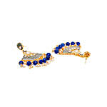 Enticing Blue Meenakari Dangle Earrings