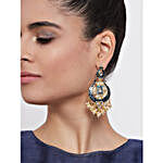 Stunner Kundan & Meena Dangle Earrings