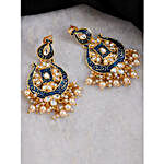 Stunner Kundan & Meena Dangle Earrings