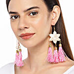 Resin Star Shaped Pink Earrings