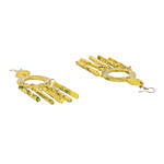 Yellow Resin Tassel Earrings