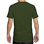Tera Bhai Sambhal Lega Olive Green T-shirt- Small