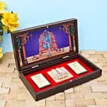 Brown & Blue Gold Foil Sai Baba Pooja Box
