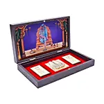 Brown & Blue Gold Foil Sai Baba Pooja Box