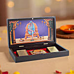 Brown & Blue Gold Foil Sai Baba Pooja Box