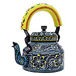 Traditional Handpainted Kettle & 6 Glasses With Stand