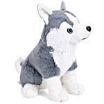 Wild Republic Grey & White Husky Dog Soft Toy