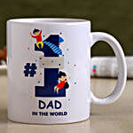 No 1 Dad White Ceramic Mug