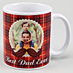 Personalised Best Dad Ever White Mug