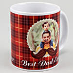 Personalised Best Dad Ever White Mug