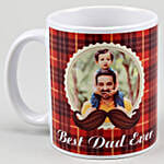 Personalised Best Dad Ever White Mug