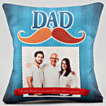 Personalised Dad Mustache Cushion