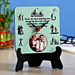 Personalised Father's Day Table Clock