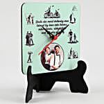 Personalised Father's Day Table Clock
