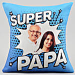 Personalised Super Papa Cushion