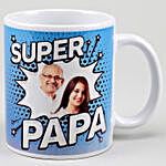 Personalised Super Papa White Mug
