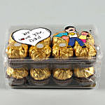 We Love You Dad Ferrero Rocher Box- 16 Pcs