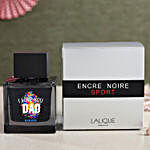 Personalised I Love Dad Lalique Encre Noire Sport EDT