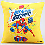 Have A Web-surging Birthday Cushion