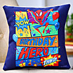 Spiderman Birthday Hero Cushion