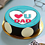 I Love You Dad Photo Cake