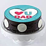 I Love You Dad Photo Cake