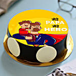 Mere Hero Papa Photo Cake