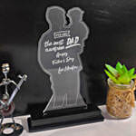 Personalised Awesome Dad Engraved LED Lamp