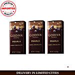 Godiva Pearls Dark Chocolate Pack Of 3