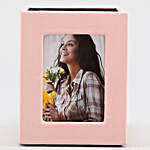 Personalised PU Leather Photo Frame Pen Stand