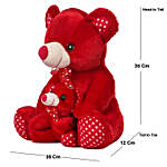 Cute Red Mother & Baby Teddy Bear