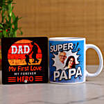 Forever Hero Papa Mug Table Top