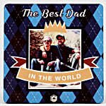 Personalised Best Dad Table Top and Chocolate