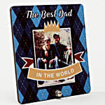 Personalised Best Dad Table Top and Chocolate