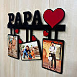 Personalised Papa 3 Pictures Photo Frame