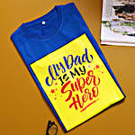 Superhero Dad Blue T-Shirt- M