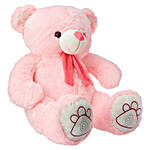 Hug Me Munchy Pink Teddy Bear With Bow