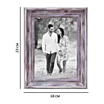 Personalised Grey Wooden Table Top Photo Frame