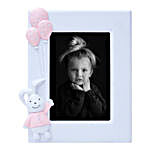 Personalised Pink Bunny Rabbit Vertical Photo Frame