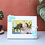 Personalised Blue Bunny Rabbit Photo Frame