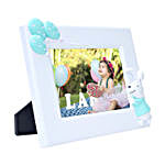 Personalised Blue Bunny Rabbit Photo Frame