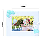 Personalised Blue Bunny Rabbit Photo Frame