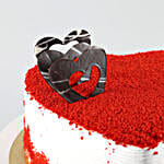 Red Velvet Heart Cake 1kg Eggless